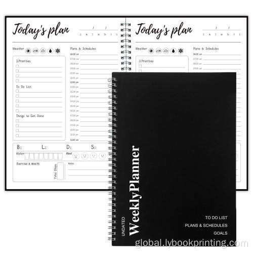 Daily Planner Print Journal Notebook A5 Weekly Daily Planner Printing Supplier